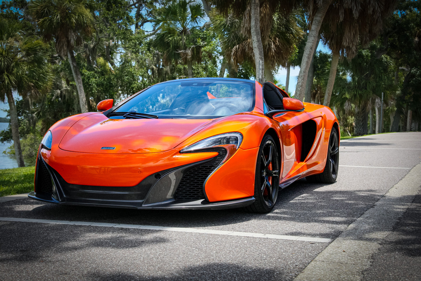 Orange McLaren 650s