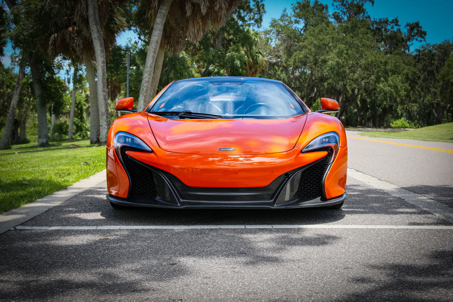 Orange McLaren 650s