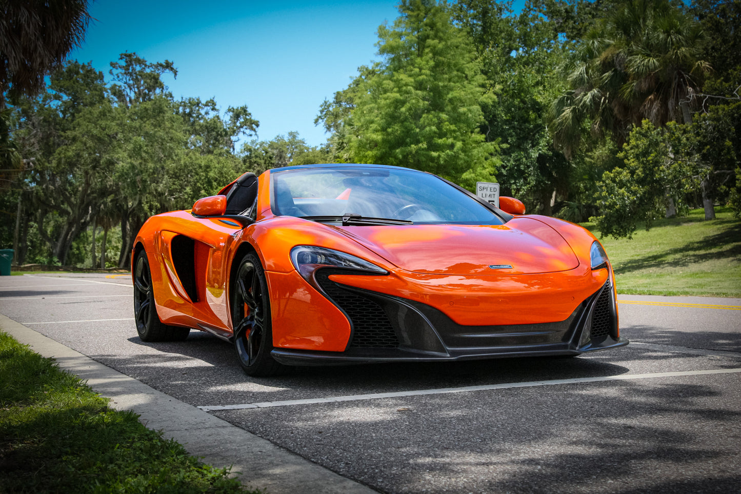 Orange McLaren 650s