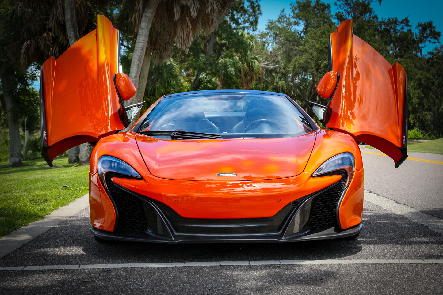 Orange McLaren 650s