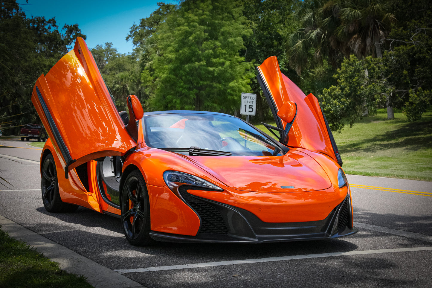 Orange McLaren 650s