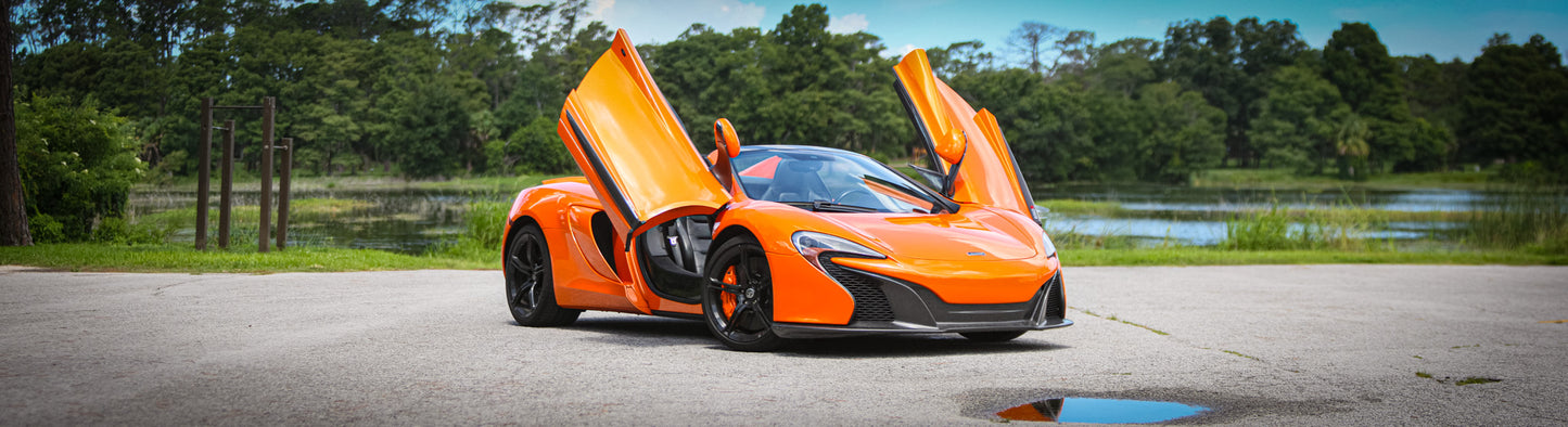 Orange McLaren 650s